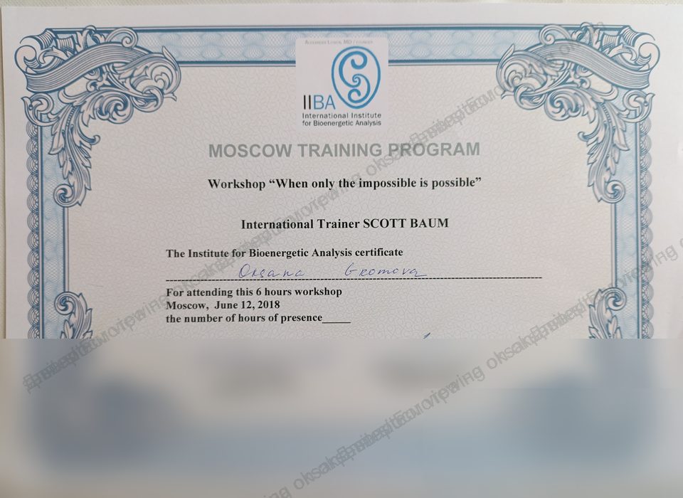 IIBA certificate for When only the impossible is possible